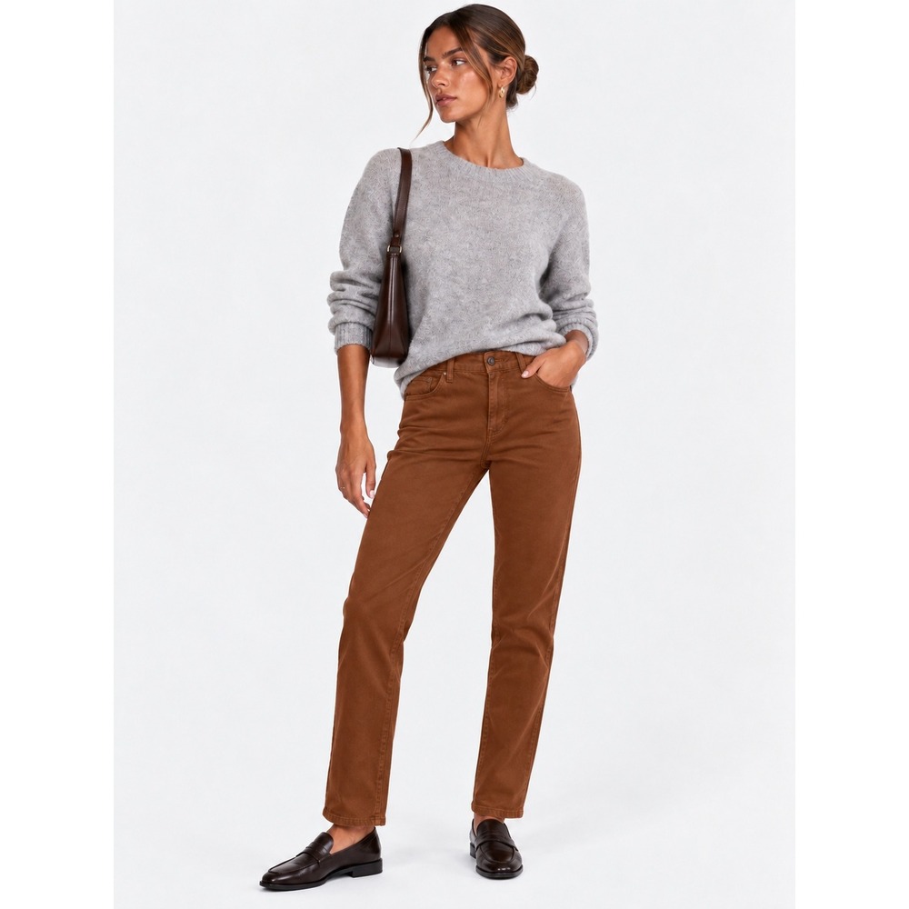 AG Adriano Goldschmied The Caden Tailored Trouser Orange Brown Pants 29 R